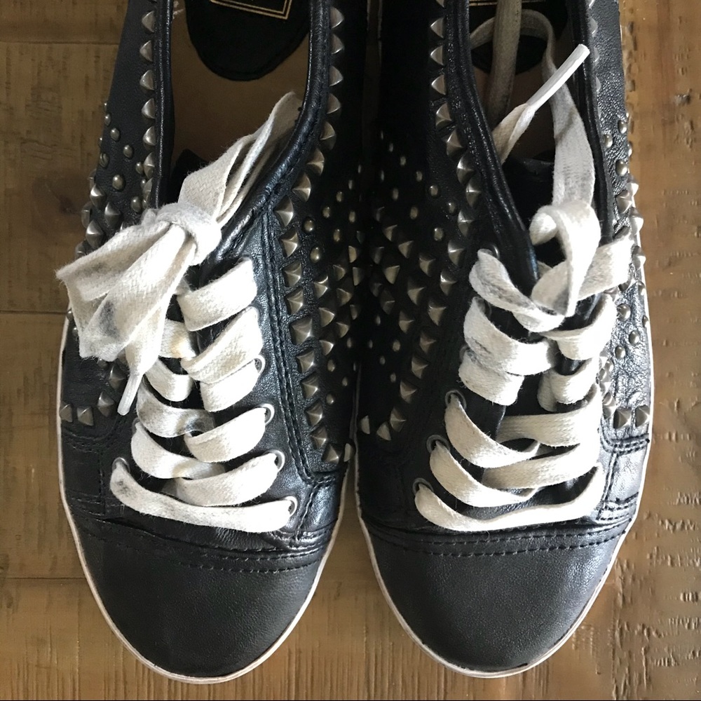 Frye Kira Biker low top studded sneakers
